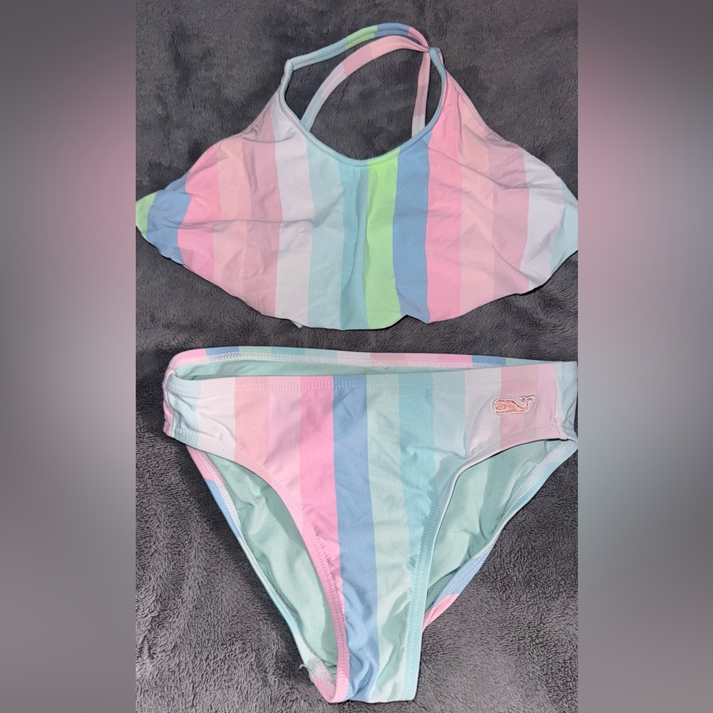 Vineyard Vines Kids Swim Bikini - Pastel Stripes